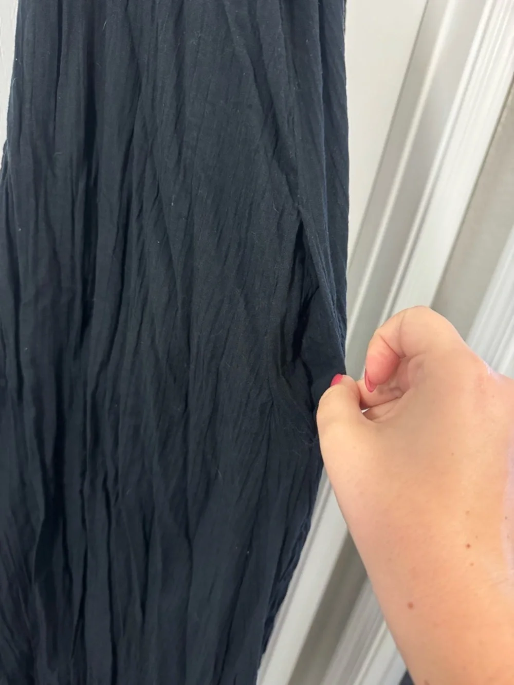 Elan Maxi Dress with Pockets - Black - Picture 6 of 13